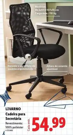 Lidl Cadeira para secretaria promoção