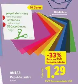 Lidl Ambar - papel de lustro promoção