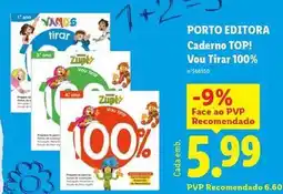 Lidl Porto editora - caderno top! vou tirar 100% promoção