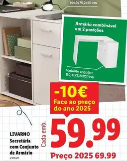 Lidl com - secretaria com conjunto de armario promoção