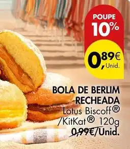 Pingo Doce Lotus - bola de berlim recheada promoção