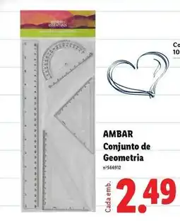 Lidl Ambar - conjunto de geometria promoção