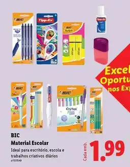 Lidl Bic - material escolar promoção