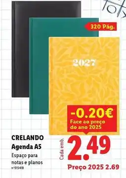Lidl Agenda a5 promoção