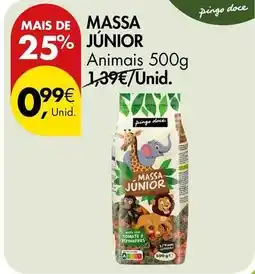 Pingo Doce com - massa junior promoção