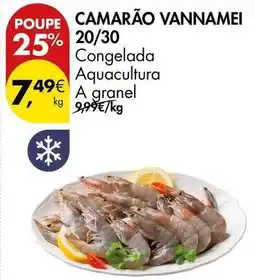 Pingo Doce A+ - camarão vannamei 20/30 promoção