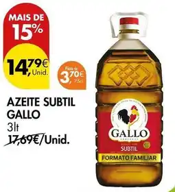 Pingo Doce Gallo - azeite subtil promoção