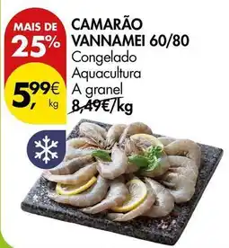 Pingo Doce A+ - camarão vannamei 60/80 promoção