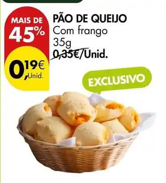 Pingo Doce com - pão de queijo promoção