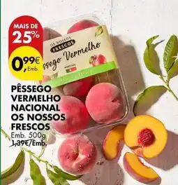 Pingo Doce Portugal - pêssego vermelho nacional os nossos frescos promoção