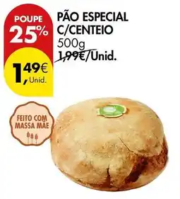 Pingo Doce com - pão especial c/centeio promoção