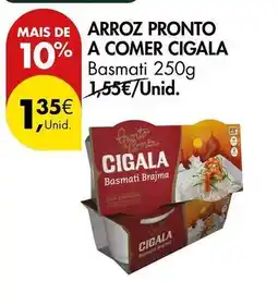 Pingo Doce Cigala - arroz pronto a comer promoção