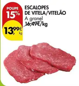 Pingo Doce A+ - escalopes de vitela / vitelao promoção