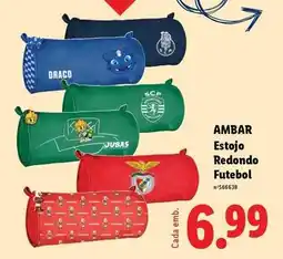 Lidl Ambar - estojo redondo futebol promoção