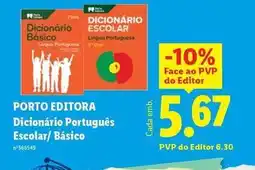 Lidl Porto editora - dicionário portugues promoção