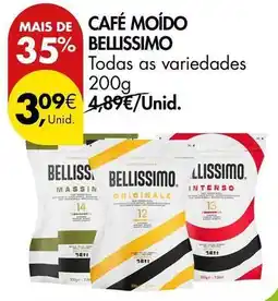 Pingo Doce Bellissimo - café moido promoção