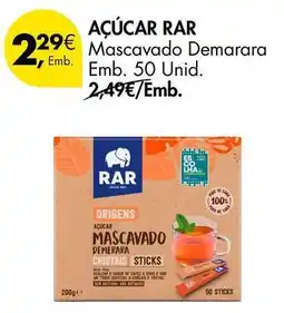 Pingo Doce Pão de açúcar - mascavado demarara emb. 50 unid promoção