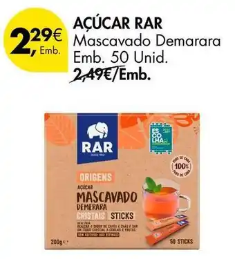 Pingo Doce Pão de açúcar - mascavado demarara emb. 50 unid promoção