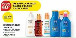 Pingo Doce Nivea - protetor solar super uv vitamina c fps 50 promoção