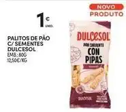 Continente Bom dia Dulcesol - palitos de pao c/ sementes promoção