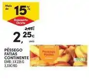 Continente Bom dia Continente - pêssego facias promoção