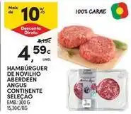 Continente Bom dia Angus - hambúrguer de novilho aberdeen angus continente selecao promoção