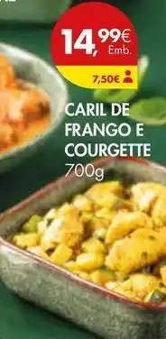 Pingo Doce Caril de frango courgette promoção