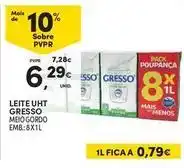 Continente Bom dia Gresso - leite uht promoção
