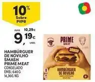 Continente Bom dia Prime - hambúrguer de novilho prima promoção