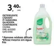 Continente Bom dia Continente - detergente líquido p/maquina da roupa promoção