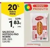 Continente Bom dia Nobre - salsicha hotdog pao promoção