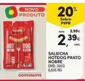 Continente Bom dia Nobre - salsicha hotdog prato promoção