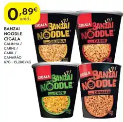 Spar Banzai noodle cigala promoção