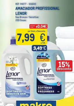 Makro amaciador profissional lenor promoção