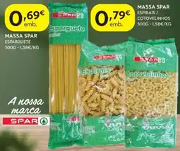 Spar Massa spar esparguete promoção