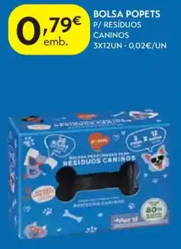 Spar Bolsa popets p/ resíduos caninos promoção
