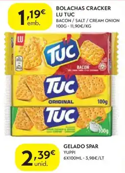 Spar Bolachas cracker lu tuc promoção