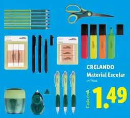 Lidl Crelando Material Escolar promoção