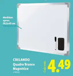 Lidl Crelando quadro branco magnético promoção