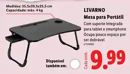 Lidl livarano mesa para portátil promoção