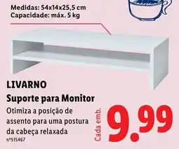Lidl Livarino suporte para monitor promoção