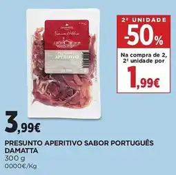 El Corte Inglés Presunto aperitivo sabor português damatta promoção