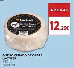 El Corte Inglés Queijo curado de cabra lactiser promoção