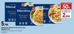 El Corte Inglés refeição pronta de bacalhau riberalves promoção