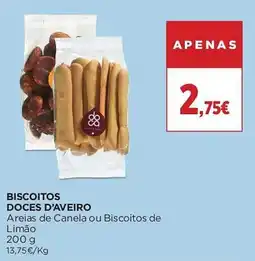 El Corte Inglés Biscoitos doces d'aveiro areias de canela ou biscoitos de limão promoção
