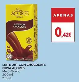 El Corte Inglés Leite uht com chocolate nova açores promoção