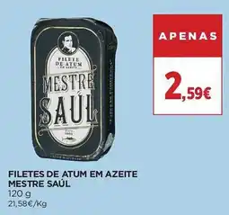 El Corte Inglés Filetes de atum em azeite mestre saul promoção