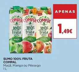 El Corte Inglés Sumo 100% fruta compal promoção