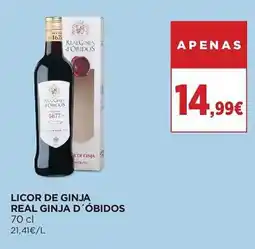 El Corte Inglés licor de ginja real ginja d'óbidos promoção