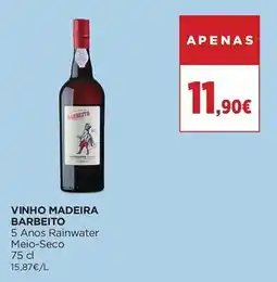 El Corte Inglés vinho madeira barbeito promoção